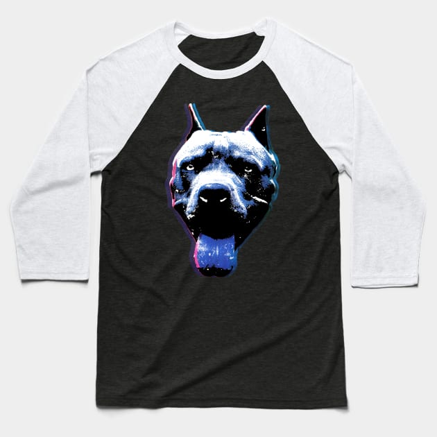 Pitbull Pop Baseball T-Shirt by raidman84